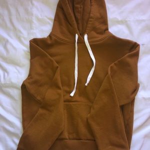Mustard cropped hoodie